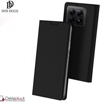 Dux Ducis Skin Pro dirbtinės odos dėklas - juodas (Xiaomi 14T Pro)